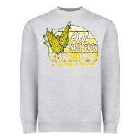 Heather Grey Aw, Shucks Heavyweight Sweatshirt - Bettercallsaul