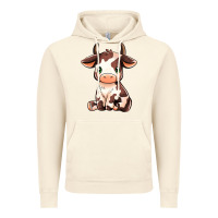 Vintage Artic Baby Brown Cow Vintage Hoodie - MaliasSmallBusiness