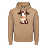 Vintage Coffee Baby Brown Cow Vintage Hoodie - MaliasSmallBusiness