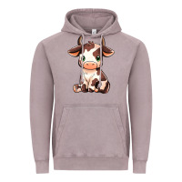 Vintage Zinc Baby Brown Cow Vintage Hoodie - MaliasSmallBusiness
