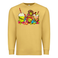 Antique Gold Softball Coffee Cups Premium Sweatshirt - FaDigitalArtStudio