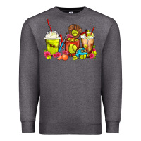 Charcoal Heather Softball Coffee Cups Premium Sweatshirt - FaDigitalArtStudio