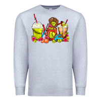 Heather Grey Softball Coffee Cups Premium Sweatshirt - FaDigitalArtStudio