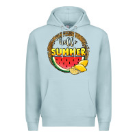 Blue Mist hello summer watermelon Premium Hoodie - JahusDesignShop