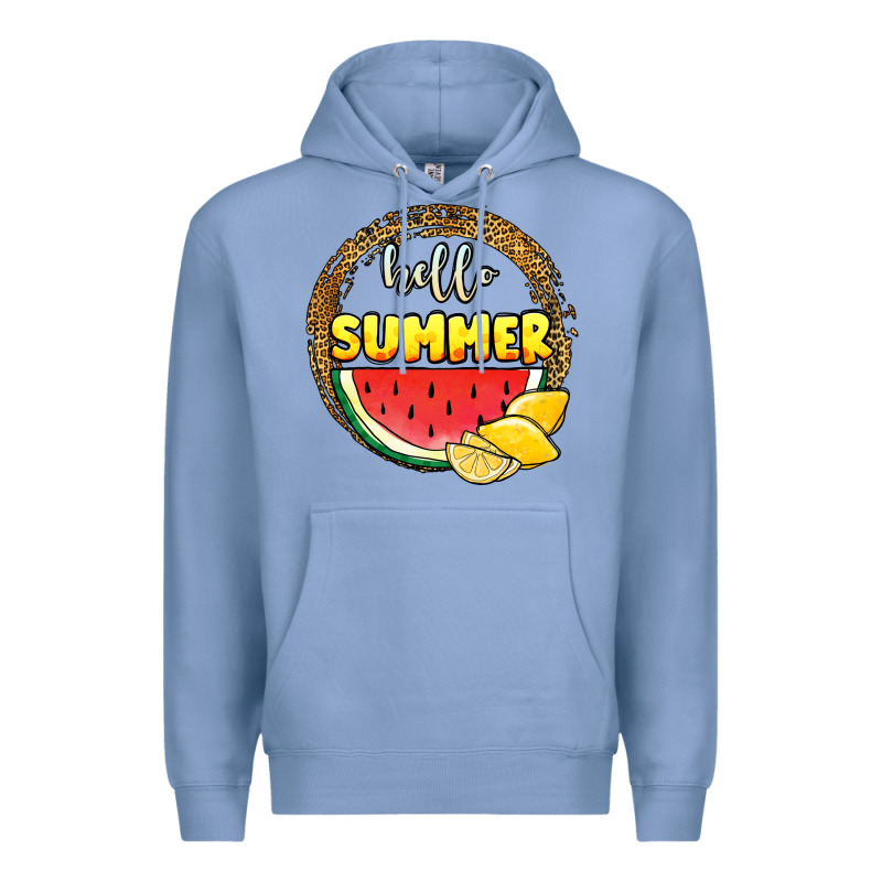 Hello Summer Watermelon Premium Hoodie by JahusDesignShop | Teevron