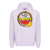 Lilac hello summer watermelon Premium Hoodie - JahusDesignShop