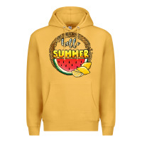 Mustard hello summer watermelon Premium Hoodie - JahusDesignShop