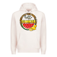 Pale Pink hello summer watermelon Premium Hoodie - JahusDesignShop