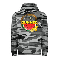 Slate Camo hello summer watermelon Premium Hoodie - JahusDesignShop
