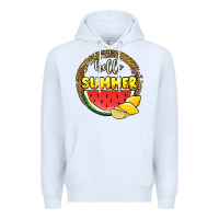 White hello summer watermelon Premium Hoodie - JahusDesignShop
