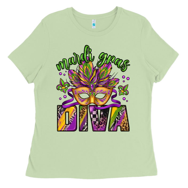 Mardi Gras Diva Ladies Tee by Jasminsmagicworld | Teevron