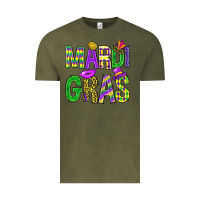 Vintage Olive Mardi Gras Carnaval Mask Vintage Tee - BundleAndBundleShop