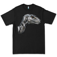 Black Velociraptor Face Premium Tee - LillyAllenDesigns