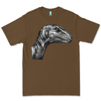 Cacao Velociraptor Face Premium Tee - LillyAllenDesigns