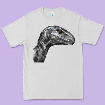 Velociraptor Face Premium Tee Designed By Lillyallendesigns