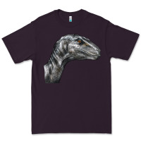 Plum Velociraptor Face Premium Tee - LillyAllenDesigns