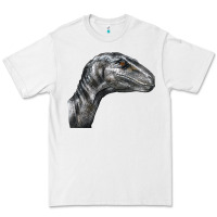 White Velociraptor Face Premium Tee - LillyAllenDesigns