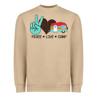 Mushroom Peace Love Camp Heavyweight Sweatshirt - Bettercallsaul