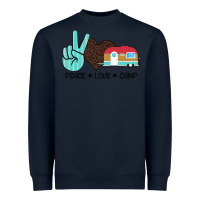 Navy Peace Love Camp Heavyweight Sweatshirt - Bettercallsaul