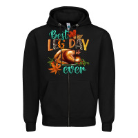 Black best leg day ever Zipper Hoodie - CowGirlArtShop