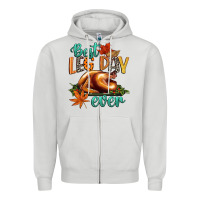 Dove Grey best leg day ever Zipper Hoodie - CowGirlArtShop