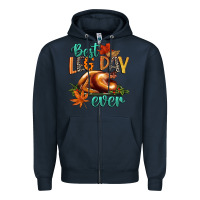 Navy best leg day ever Zipper Hoodie - CowGirlArtShop