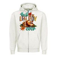 Oatmeal Heather best leg day ever Zipper Hoodie - CowGirlArtShop