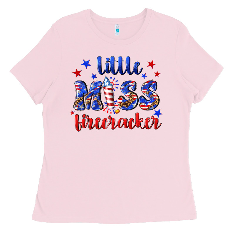 Little Miss Firecracker Ladies Tee by NancyCooperArtShop | Teevron