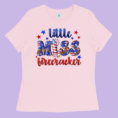 Little Miss Firecracker Ladies Tee Designed By Nancycooperartshop