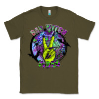 Army Green bad witch vibes Classic Tee - SublimationCraftShop