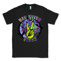 Black bad witch vibes Classic Tee - SublimationCraftShop