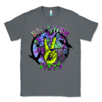 Charcoal Heather bad witch vibes Classic Tee - SublimationCraftShop