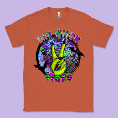 Bad Witch Vibes Classic Tee Designed By Sublimationcraftshop