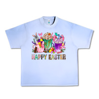 Grape Ice Happy Easter Coffee Cups With Bunny Urban Heavy Tee - BundleAndBundleShop