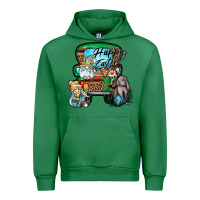 Emerald Happy Easter Urban Hoodie - CowhideDigitalArt