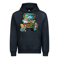 Navy Happy Easter Urban Hoodie - CowhideDigitalArt