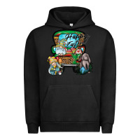 Pigment Black Happy Easter Urban Hoodie - CowhideDigitalArt