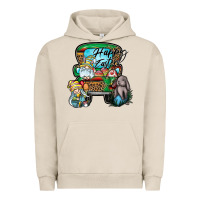 Pigment French Oak Happy Easter Urban Hoodie - CowhideDigitalArt
