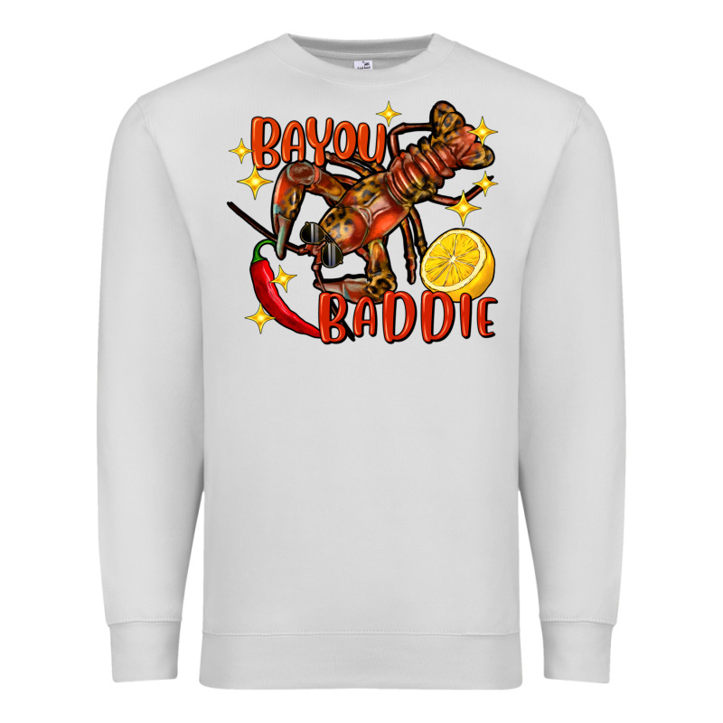 Crawfish Bayou Baddie Premium Sweatshirt by FaDigitalArtStudio | Teevron