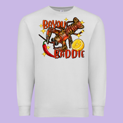 Crawfish Bayou Baddie Premium Sweatshirt Designed By Fadigitalartstudio
