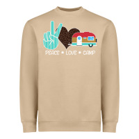 Mushroom Peace Love Camp Heavyweight Sweatshirt - Bettercallsaul