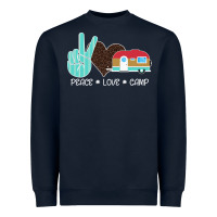 Navy Peace Love Camp Heavyweight Sweatshirt - Bettercallsaul