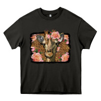 Asphalt Western Floral Giraffe Heavy Core Tee - LillyAllenDesigns