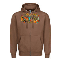 Chestnut gather here with grateful hearts Zipper Hoodie - CowGirlArtShop