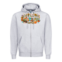 Gather Here With Grateful Hearts Zipper Hoodie | Teevron