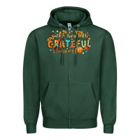 Sports Green gather here with grateful hearts Zipper Hoodie - CowGirlArtShop