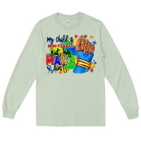 Matcha my child is non verbal but his mama aint afro Long Sleeve Tee - RanaPortraitStore