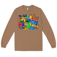 Toasted Coconut my child is non verbal but his mama aint afro Long Sleeve Tee - RanaPortraitStore