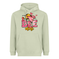 Matcha Bee Mine Valentines Day Heavyweight Hoodie - OliviaCreatesArt
