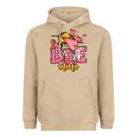 Mushroom Bee Mine Valentines Day Heavyweight Hoodie - OliviaCreatesArt